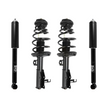 Kit complet d'amortisseurs avant et arrière avec supports de jambes de force et ressorts hélicoïdaux Chevrolet Malibu Impala Côté gauche et droit (conducteur et passager)
